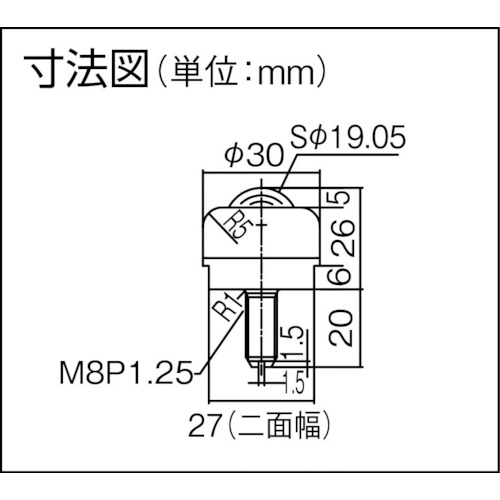 上向き・下向き兼用 ステンレス製 PV50BS【PV50BS】