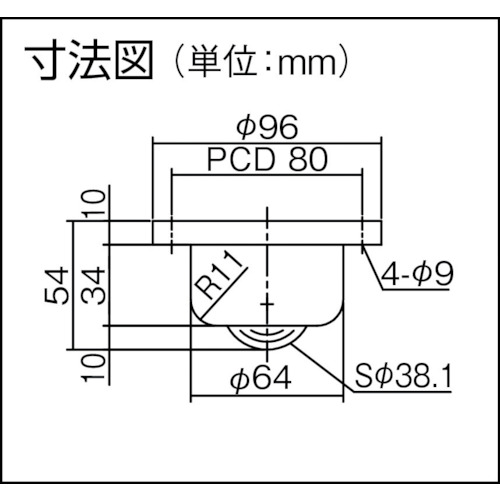 ゴミ排出スリット付 下向き用 スチール製 PVS260FM【PVS260FM】