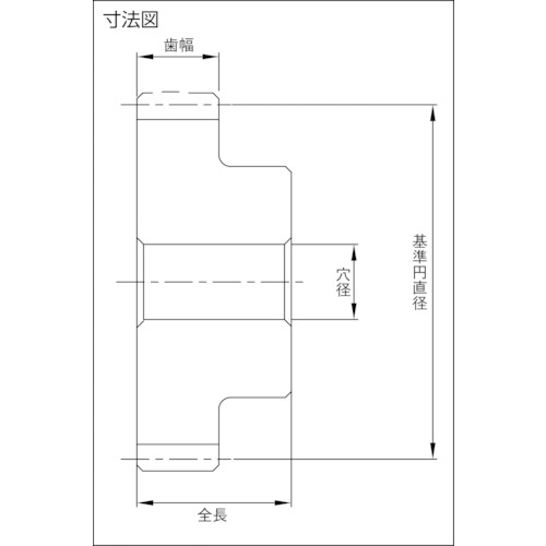 歯研平歯車SSG1-42【SSG1-42】