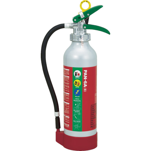 ABC粉末消火器本体アルミ製6型 PAN-6A3 日本ドライケミカル製｜電子