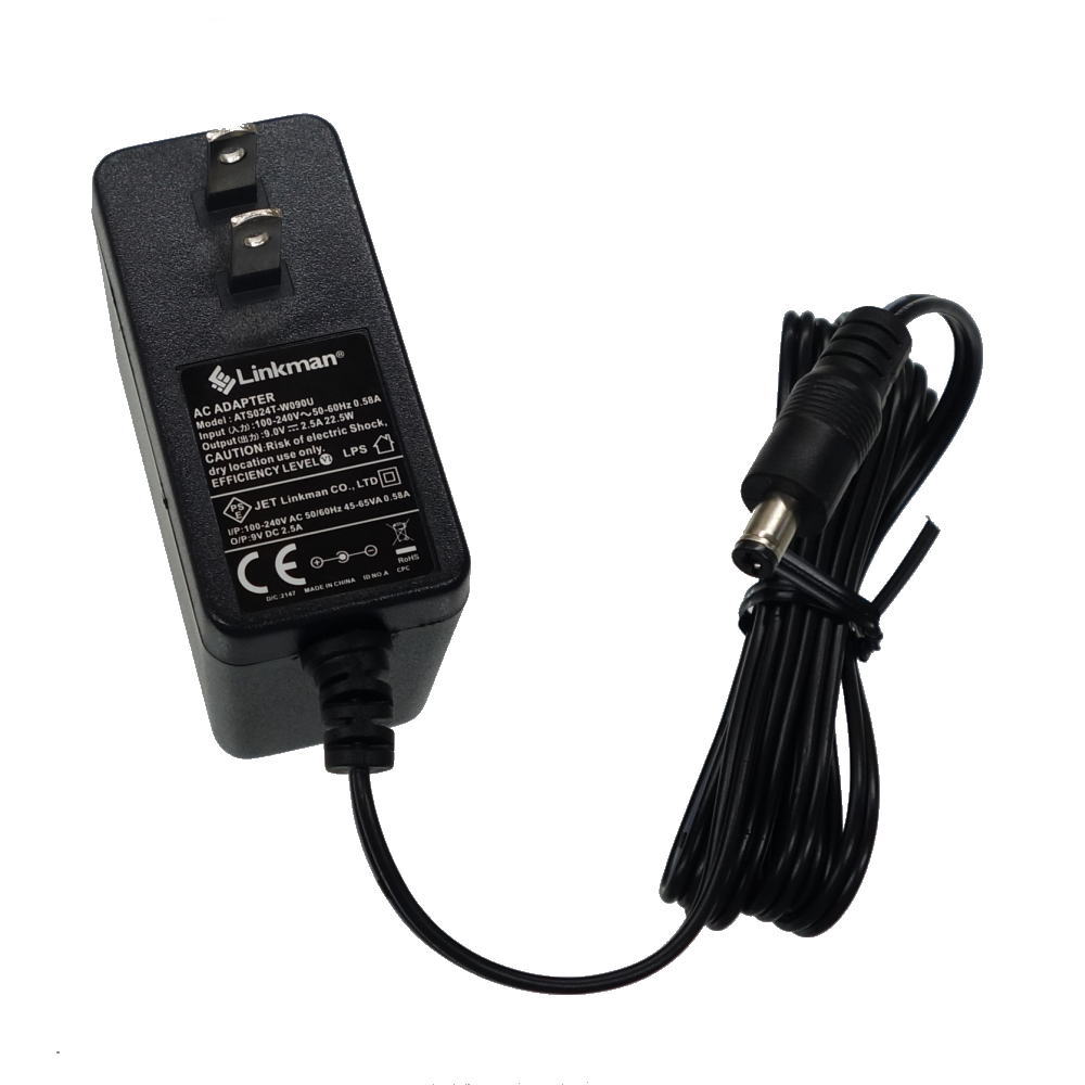 ACアダプター(9V/2.5A、2.1mmプラグ)【ATS024T-W090U】