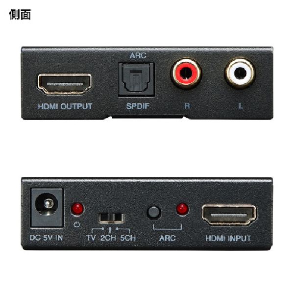 HDMI信号オーディオ分離器(光デジタル/アナログ対応)【VGA-CVHD5】