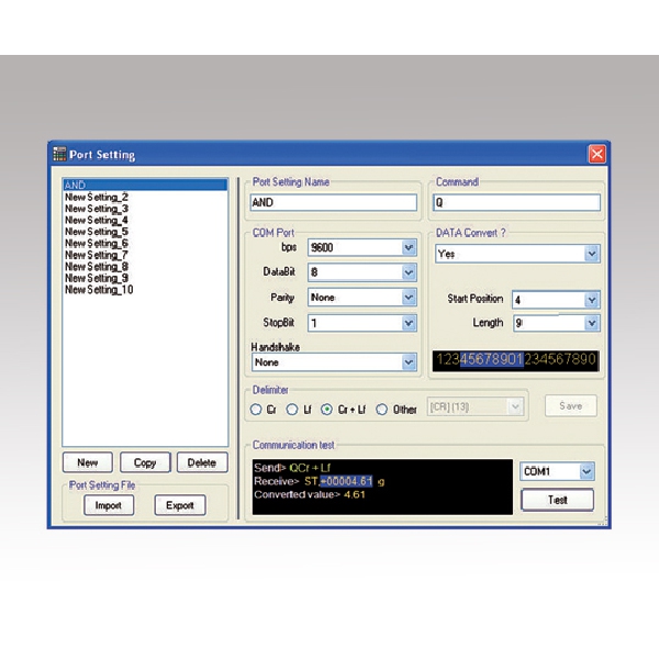 電子天秤用データレコーダーソフトB-16【1-1622-01】