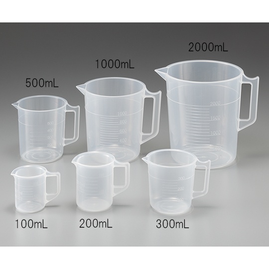 ポリプロピレン手付きビーカー100mL 1個 3007-06【1-4622-11】