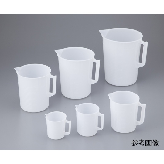 ポリビーカーPE(手付き) 3000mL 1個 3012-06【1-4626-17】
