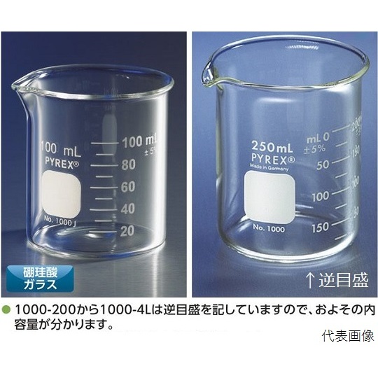 ビーカー1000-400【2-9425-08】