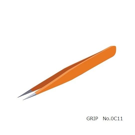 MEISTERピンセット0C-11-GRIP【3-1611-06】