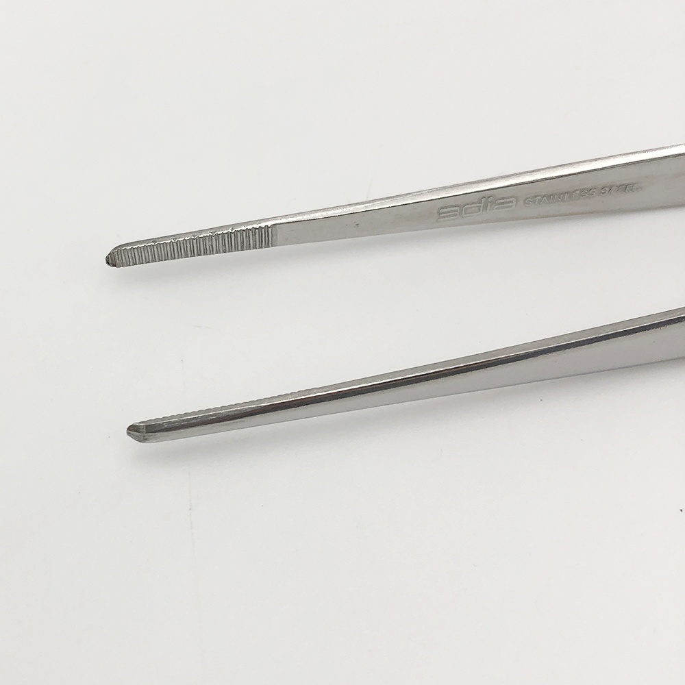 ステンレス製ピンセット 150mm【6-531-02】