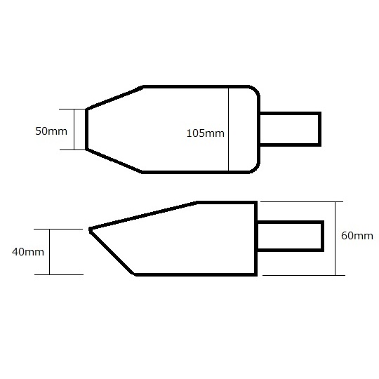 角型スコップ(SUS304)先細【ｻｷﾎﾞｿ】