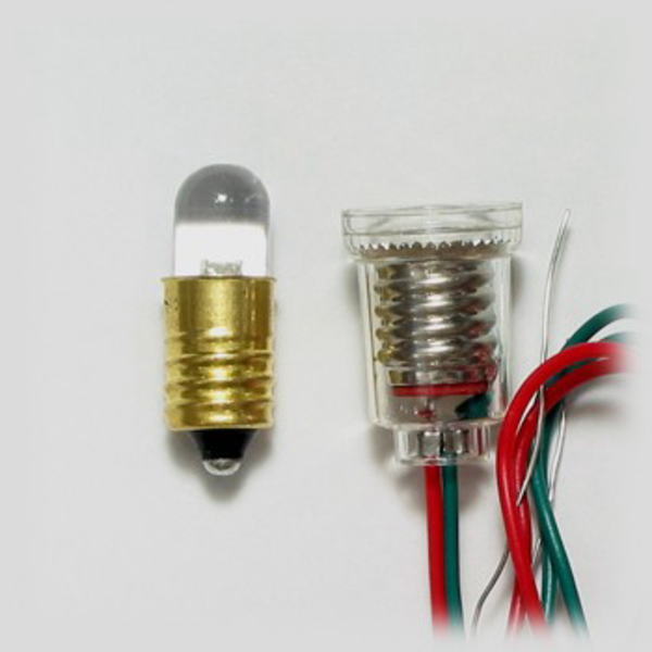 超高輝度電球形LED(黄色･8mm･1.5V用)【LK-8YE-1.5V】
