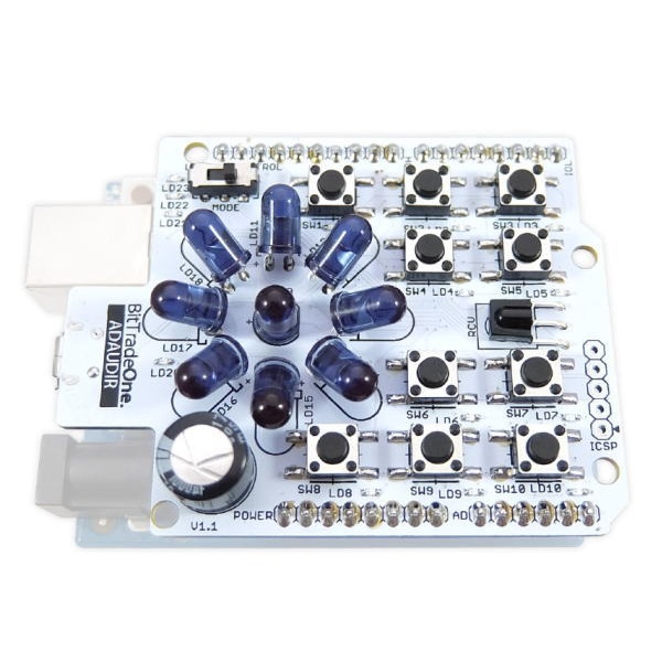【在庫処分セール】Arduino専用学習リモコン基板【ADAUDIR】