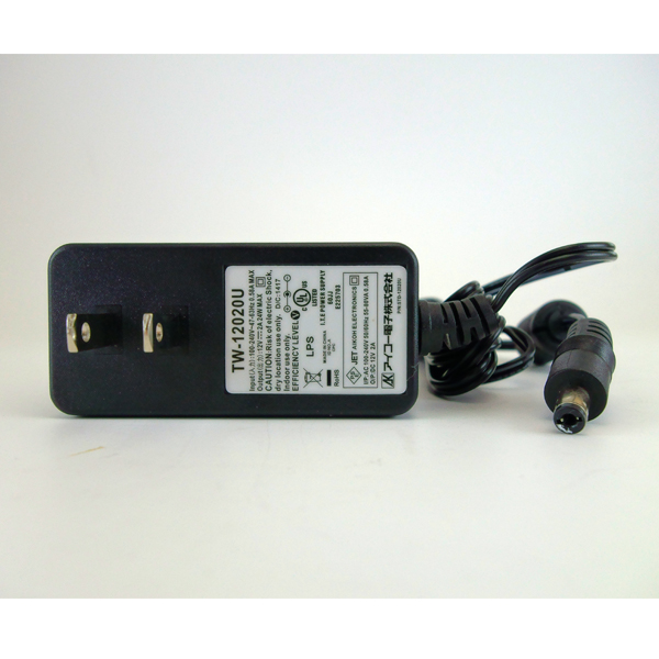 スイッチングACアダプター 12V 2.0A(2.1mmプラグ)AC電源コード付【AKA-12020】