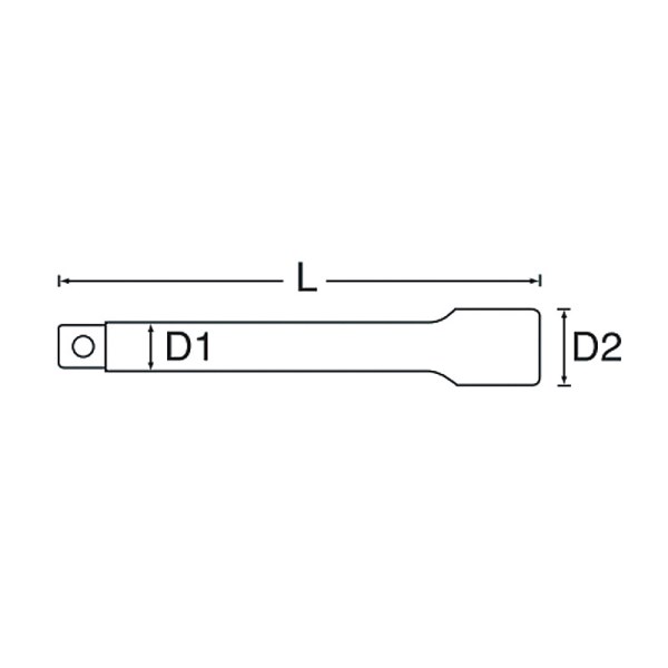 13543 1/2DR 10(250MM)ロッキング エキステンションバー【13543】