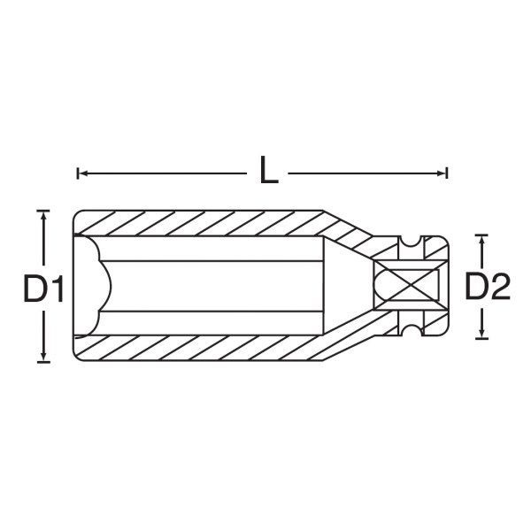 22257 3/8DR 7MM ディープ インパクト ソケット【22257】