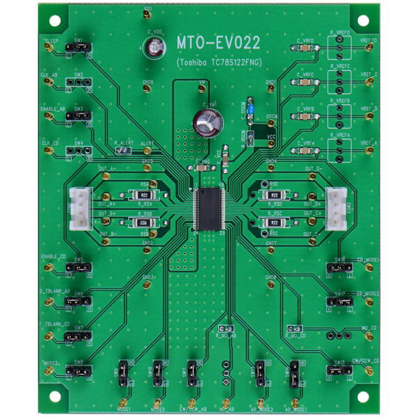 ステッピングモータドライバIC(TC78S122FNG)評価基板【MTO-EV022(TC78S122FNG)】