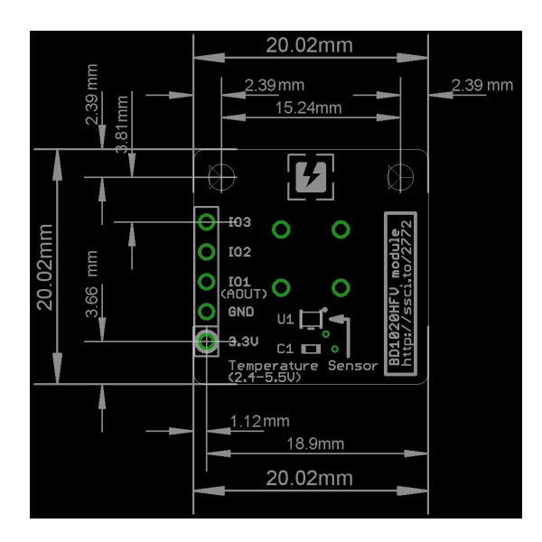 Contaアナログ出力温度センサモジュール【SSCI-027724】