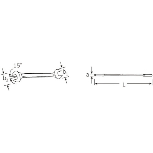 10A-3/4X7/8 両口スパナ(40434044)【10A-3/4X7/8】