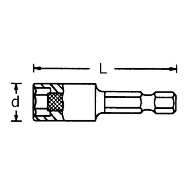 2801-7 ヘキサゴンソケット7MM1/4(28011007)【2801-7】