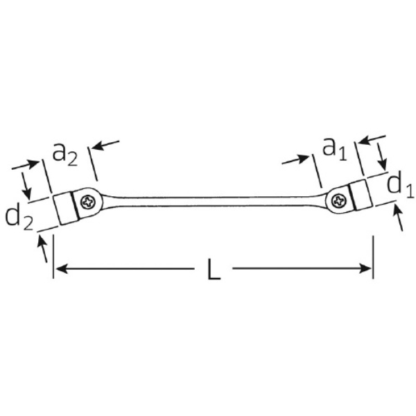 29-8X9 フレックスジョイントスパナ(43010809)【29-8X9】