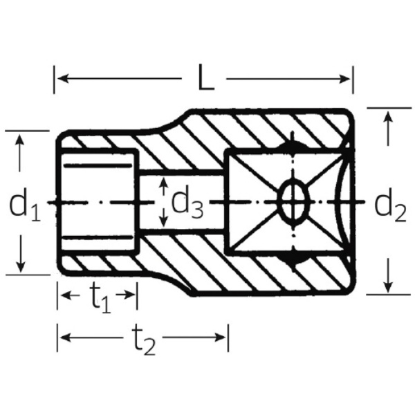 45TX-E14 3/8SQヘクスローブソケット(02270014)【45TX-E14】