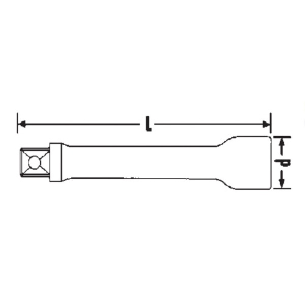 509/5QR 1/2SQエキステンションバー130(13011002)【509/5QR】