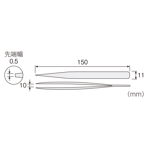 ロング強力型ピンセット【PP-104】