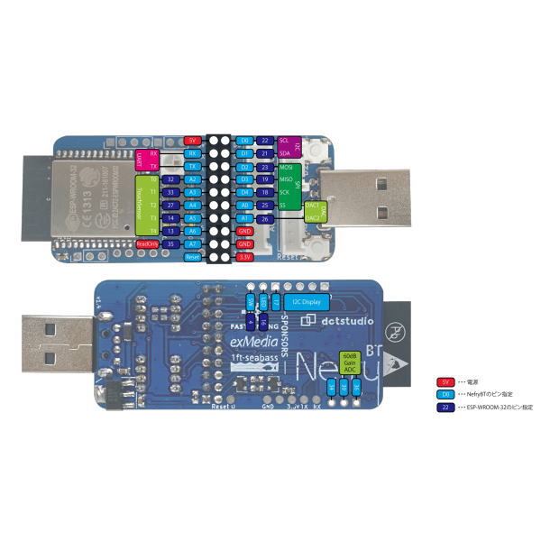 初心者向け小型IoTデバイス Nefry BT【NEFRY-BT】