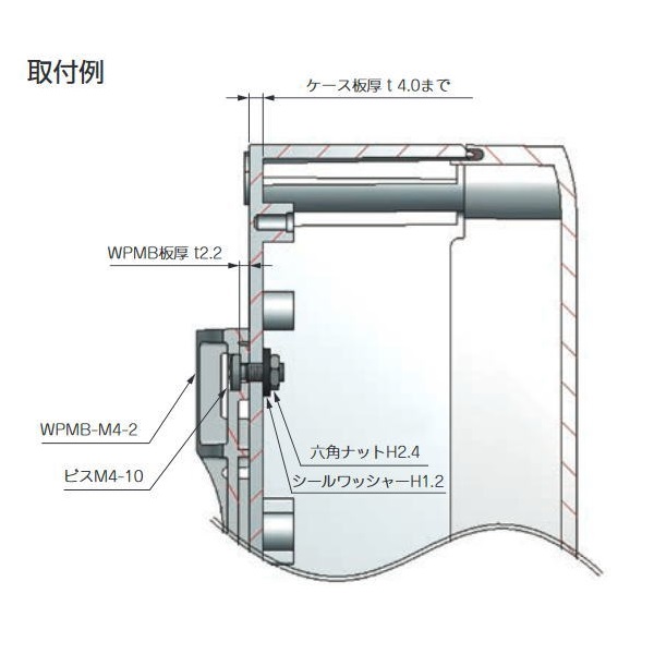 WPMB-M4-3型マウントブラケット【WPMB-M4-3D】