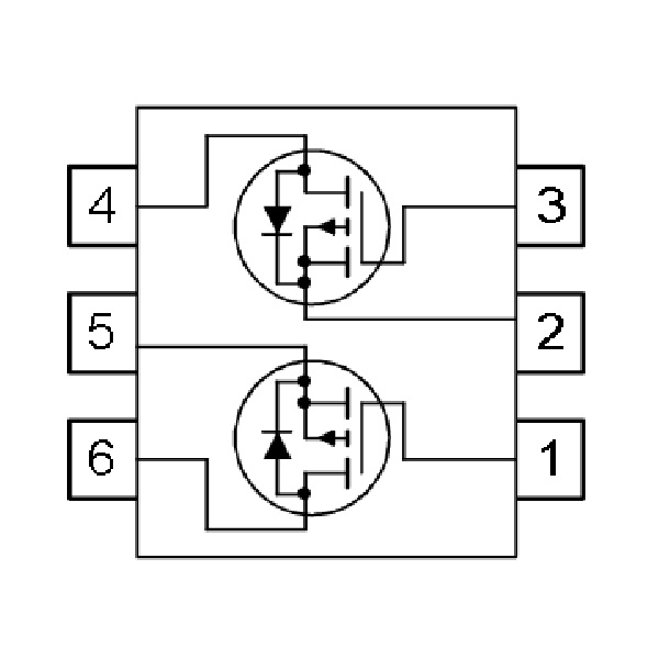 MOSFET 2P-CH 20V 2.3A SSOT-6【FDC6312P】