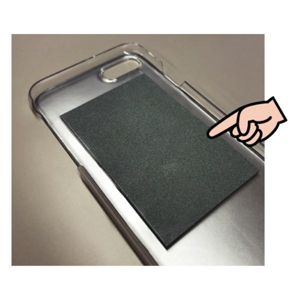 iPhone用放熱カバー HEATSINK -5℃ (iPhone8/7用 ブラック×ブラック)【HS8C-87-BB】