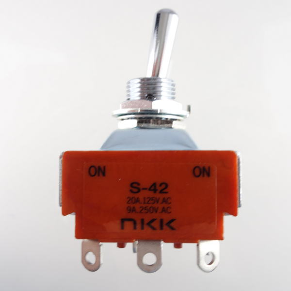 小形トグルスイッチON-ON S-42-J NKKスイッチズ製|電子部品 小形トグルスイッチON-ON S-42-J NKKスイッチズ製|電子部品