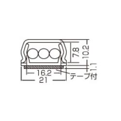 壁用モール2 ホワイト【HLAWM2WH】