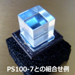 タリウム活性化ヨウ化セシウムCsI(Tl)単結晶シンチレータ[10mm×10mm×10mm]【LEC3M101010】