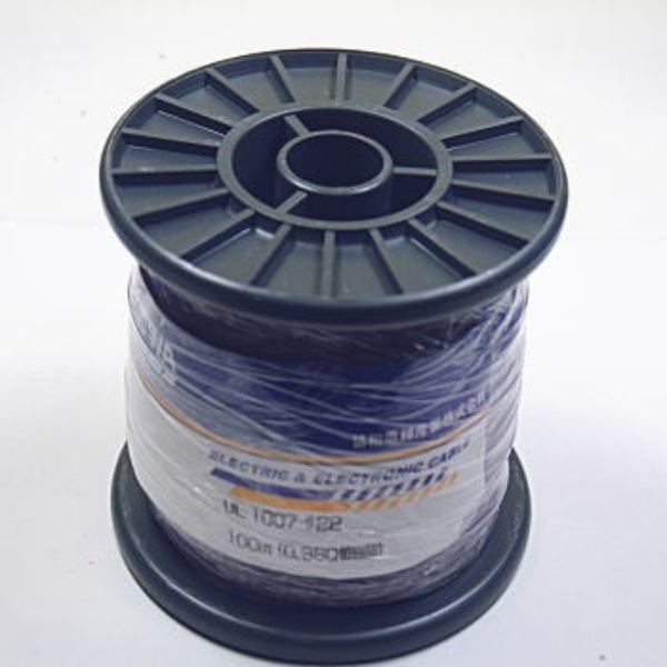 UL1007電線 紫 AWG22 100m巻【UL1007ﾑﾗｻｷAWG22100MR】