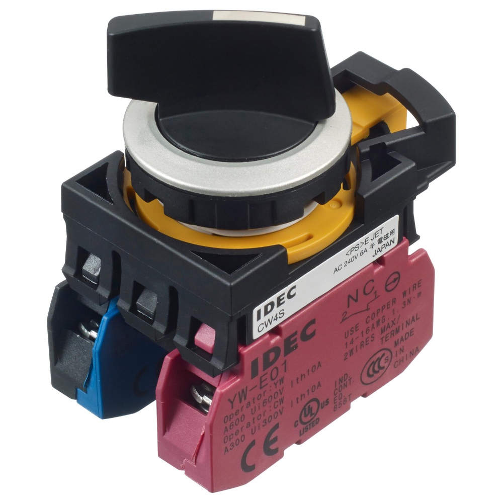 ROTARY SWITCH 2 POS 10A 240VAC CW4S-2LE11 IDEC製｜電子部品・半導体通販のマルツ