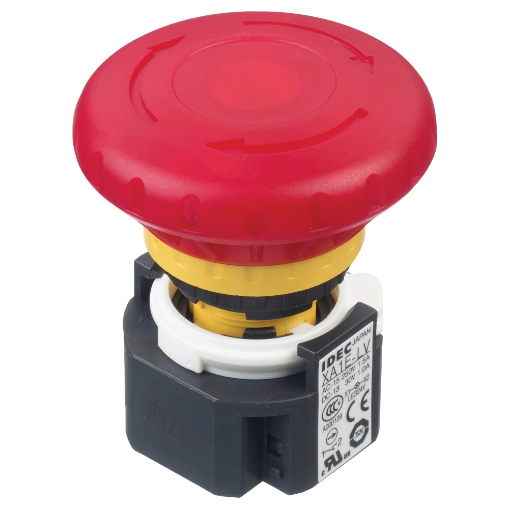 E-STOP PB SW DPST-NC 3A 250V SCREW XA1E-LV402Q4R IDEC製｜電子部品・半導体通販のマルツ