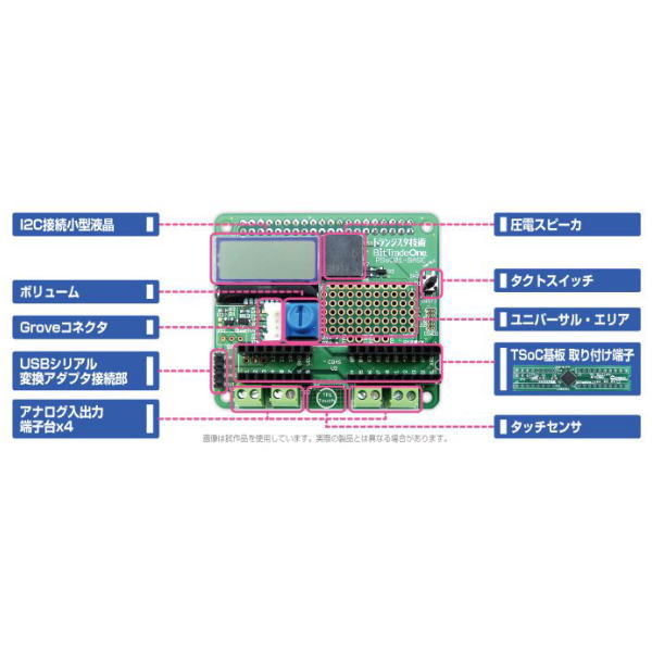 ラズパイ用ハードウェア・アクセラレート基板「PiSoC」組立済【ADCQ1904】