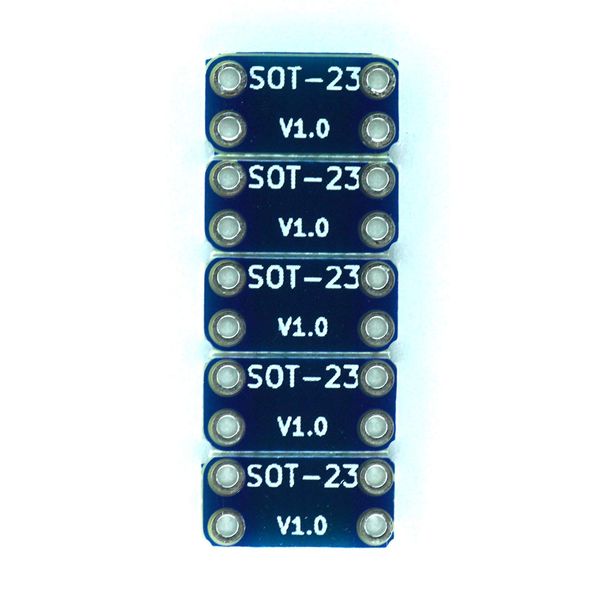 SOT-23 ピッチ変換基板 コンパクト(5枚パック)【ABB-SOT-23-CV】