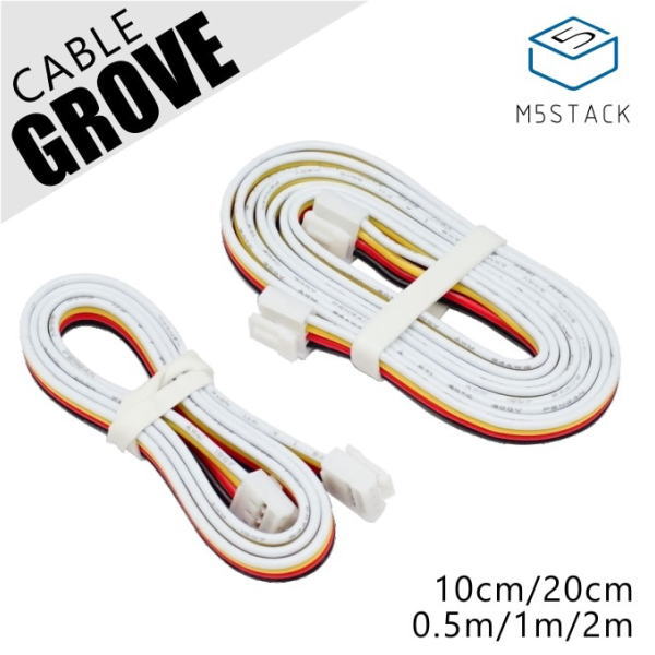 M5Stack用GROVE互換ケーブル(10cm、5個入り)【M5STACK-CABLE-10】