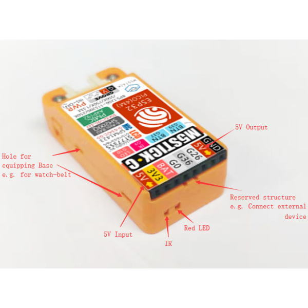 M5StickC(ESP32搭載/小型M5Stack)【M5STACK-M5STICK-C】