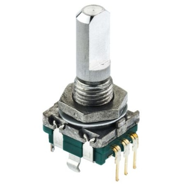 4cモルト　微高レート 機械式ロータリエンコーダ パルス数：15 フラット シャフト