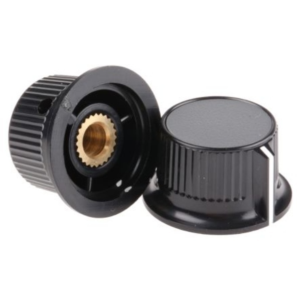 ノブページ ノブ 6mm 直径:28mm 259-7045 RS PRO製｜電子部品・半導体通販の