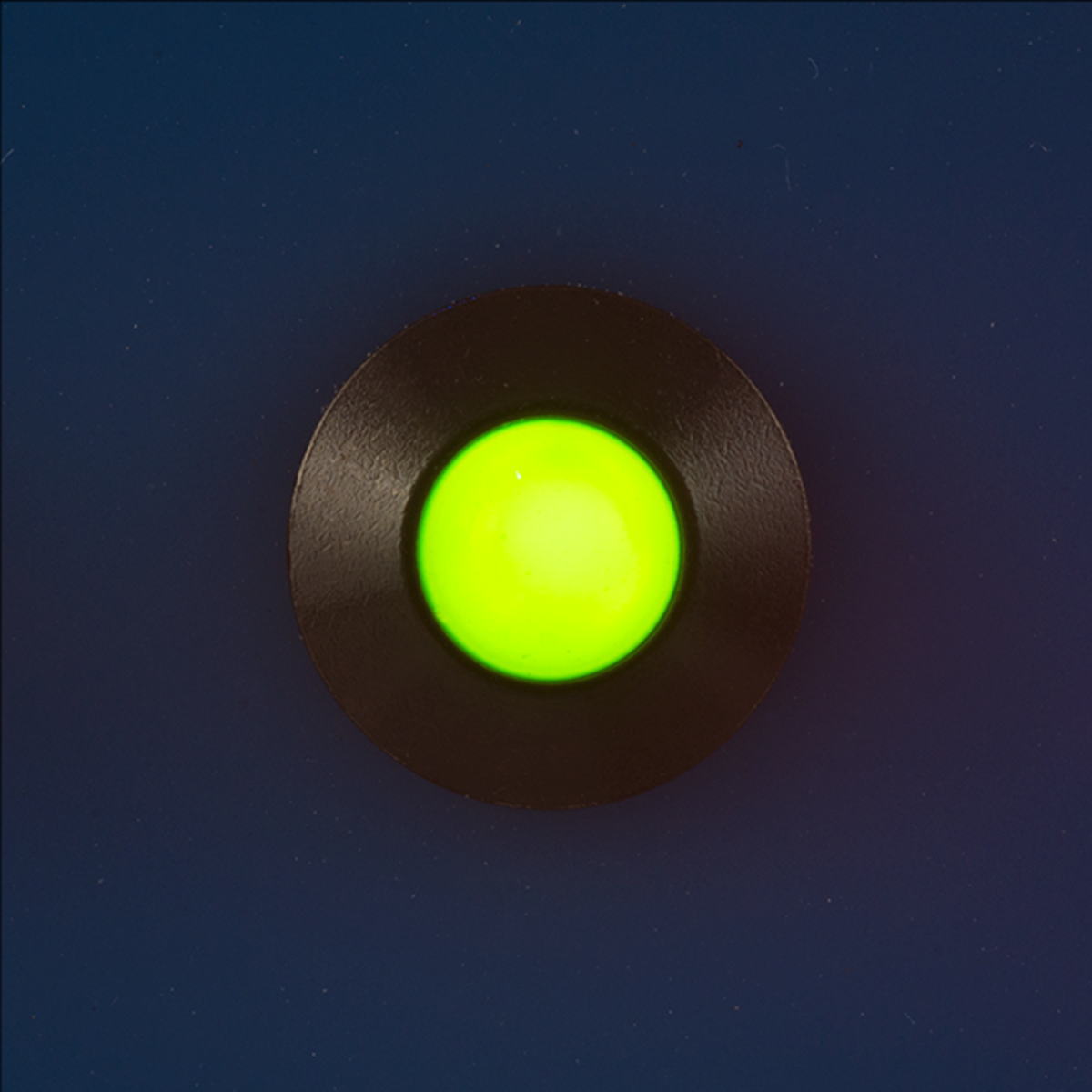 LEDブラケット(凸型 本体色：クローム 取付孔：φ8.1mm 緑)【DB-1-F-CHG】