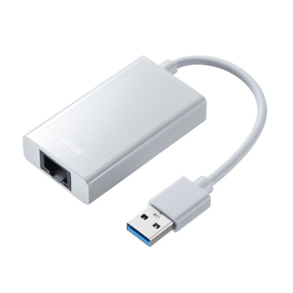 Usb3 1 Lan変換アダプタ Usbハブポート付 ホワイト Usb Cvlan3w サンワサプライ製 電子部品 半導体通販のマルツ