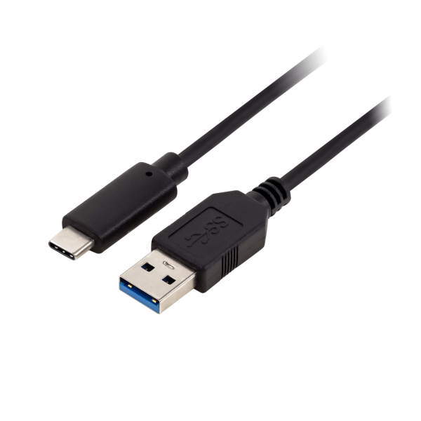 USB充電/データ転送ケーブル Type-C - Type-A(USB3.1 Gen1)(1m)【GH-UCSCAA1-BK】