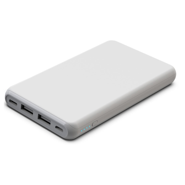 PD対応リチウムモバイルバッテリー(10000mAh、ホワイト)【L-M10CP-W】