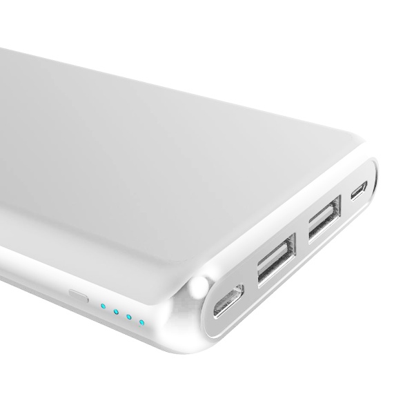【在庫処分セール】PD対応リチウムモバイルバッテリー(20000mAh、ホワイト)【L-M20CP-W】