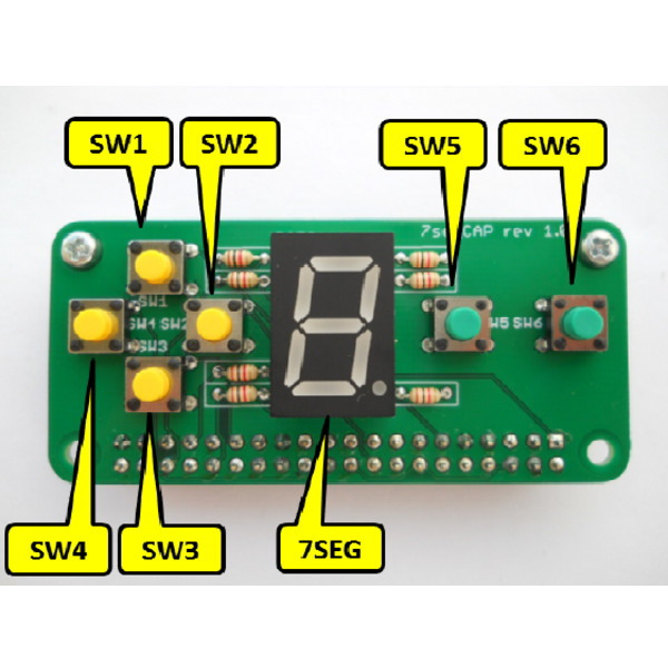 7segCAP基板 全実装版【MRM-7SEGCAP-MB-F】