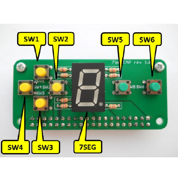 7segCAP基板 部品セット【MRM-7SEGCAP-S】