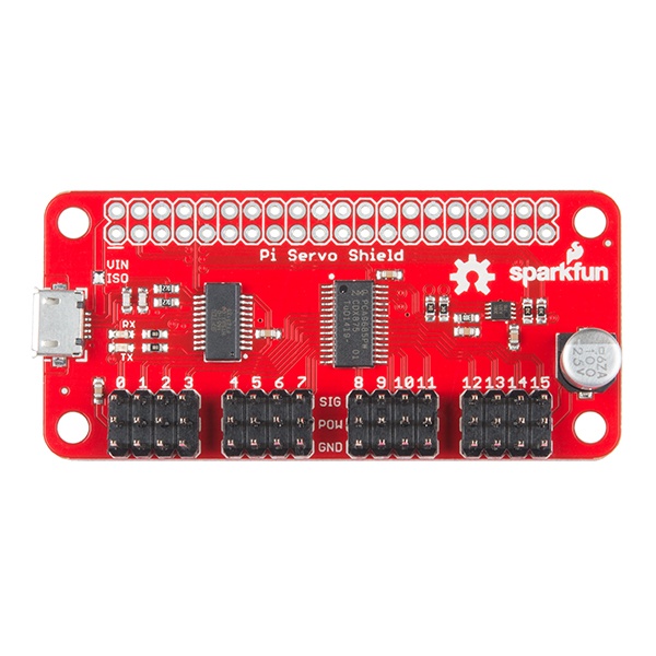【在庫処分セール】[拡張ボード]SparkFun PiサーボHAT【DEV-14328】